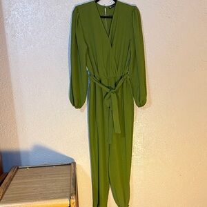 Chic Olive Green Jumpsuit